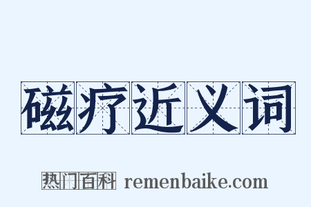 磁疗近义词是什么意思的图片